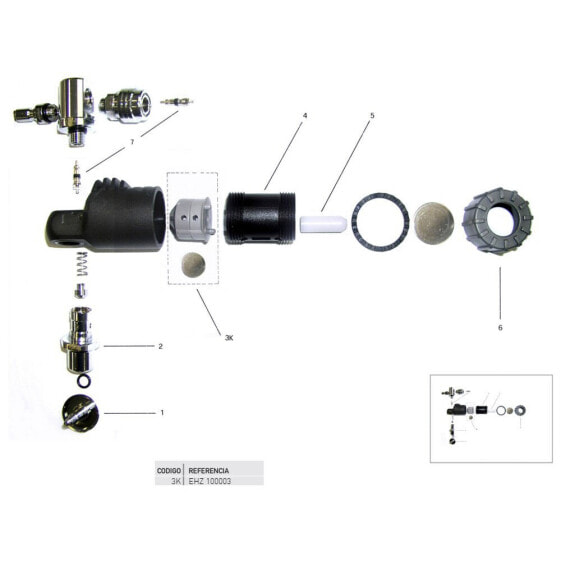 CRESSI Direct System Pro Warning Membrane Set