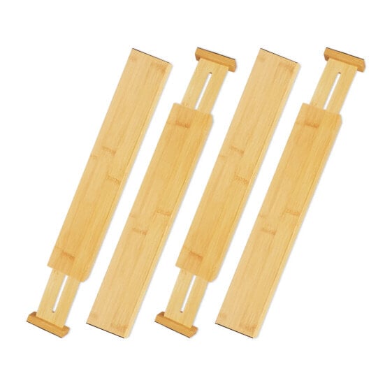 Schubladentrenner Bambus 4er Set