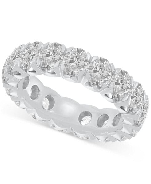 Diamond Oval-Cut Eternity Band (5 ct. t.w.) in 14k Gold (Also in Platinum)