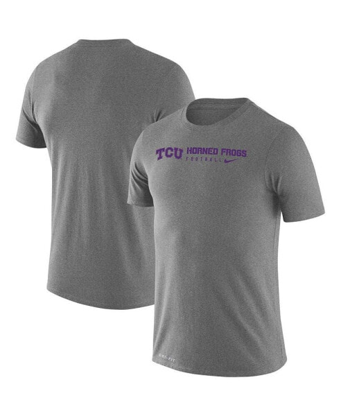 Men's Heather Gray TCU Horned Frogs Changeover Legend T-shirt