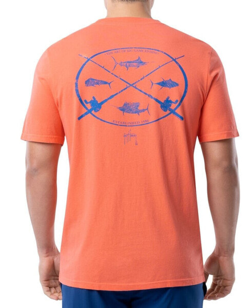 Men's Art Of Big Game Fishing Logo Graphic T-Shirt