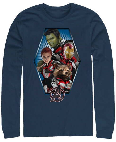 Marvel Men's Avengers Endgame Geometric Group, Long Sleeve T-shirt