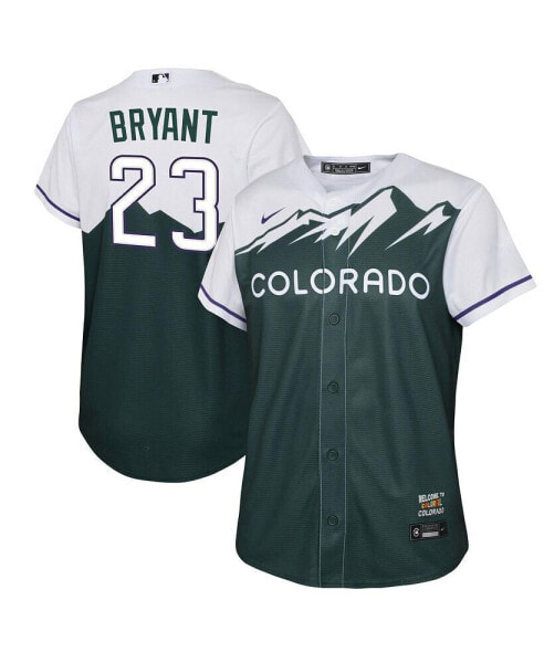 Big Boys and Girls Kris Bryant Green Colorado Rockies City Connect Replica Player Jersey