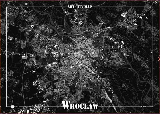 Art-Map Plakat dekoracyjny - Wrocław