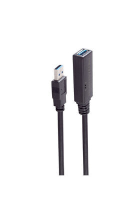 Кабель USB shiverpeaks BS13-39055 5 м USB A - USB A USB 3.2 Gen 1 (3.1 Gen 1) 5 Mбит / с Черный
