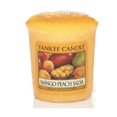 Yankee Candle Fragrant Votive Candle Mango Peach Salsa Ароматная вотивная свеча c ароматом манго и персика 49 г