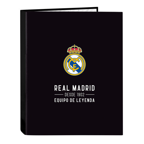 Папка-регистратор Real Madrid C.F. Corporativa Чёрный A4 (26.5 x 33 x 4 cm)