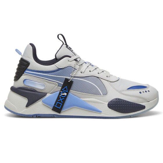 Puma RsX X Ps Lace Up Mens Blue, Grey Sneakers Casual Shoes 39631101