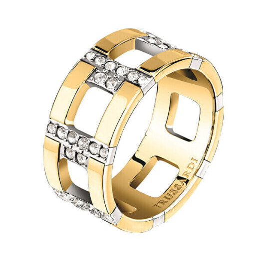 Кольцо Trussardi Golden Zirconia TJAXC38