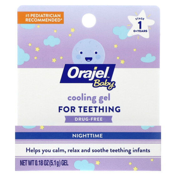 Baby, Cooling Gel For Teething, Nighttime, 0+Years, 0.18 oz (5.1 g)