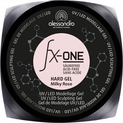 UV/LED Nagelgel - Alessandro FX-One Hard Gel UV/LED Milky Rose