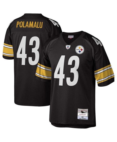 Men's Troy Polamalu Black Pittsburgh Steelers Legacy Replica Jersey