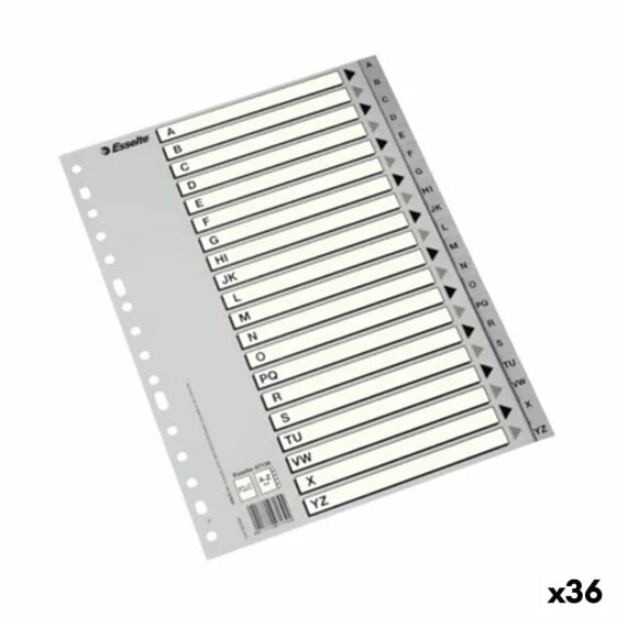 Сепараторы Esselte Алфавит Серый A4 (36 штук)