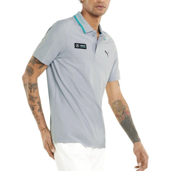 Puma Mapf1 Piqué Polo Mens Silver Athletic Casual 533639-02