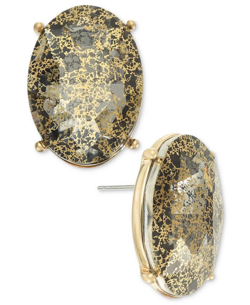 Oval Stone Button Earrings, Created for Macy's
