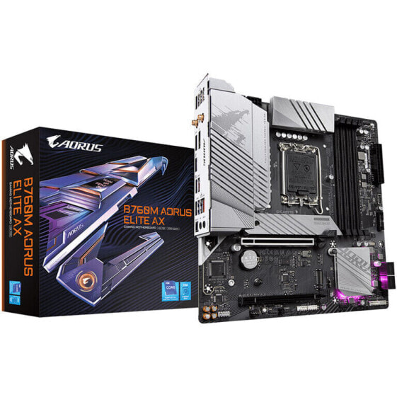 GIGABYTE B760M Aorus Elite AX, Intel B760 Mainboard - Sockel 1700, DDR5