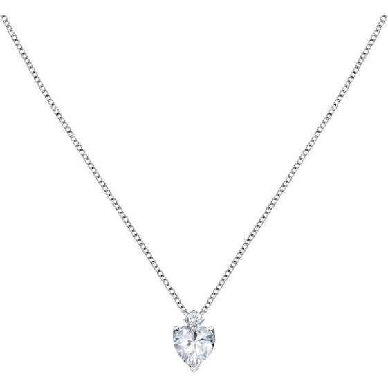 Romantic Tesori Heart Silver Necklace SAIW158