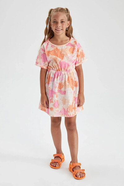 Платье Defacto Kız Çocuk Regular Fit Desenli