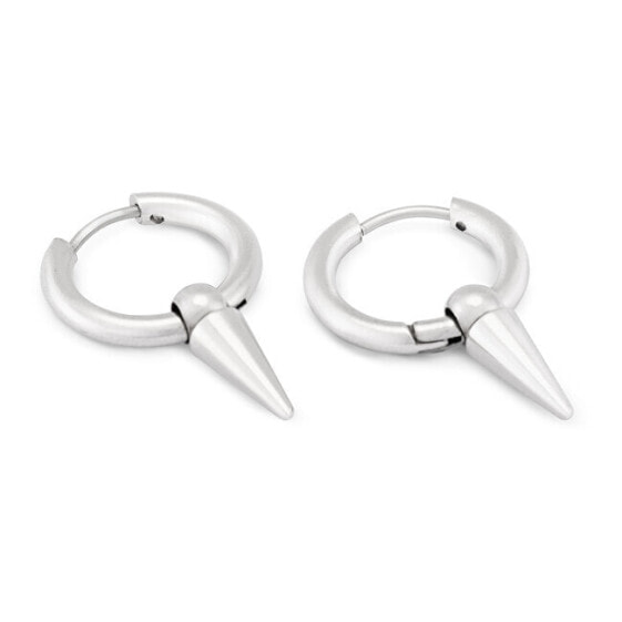 Fashion steel round earrings KS-151