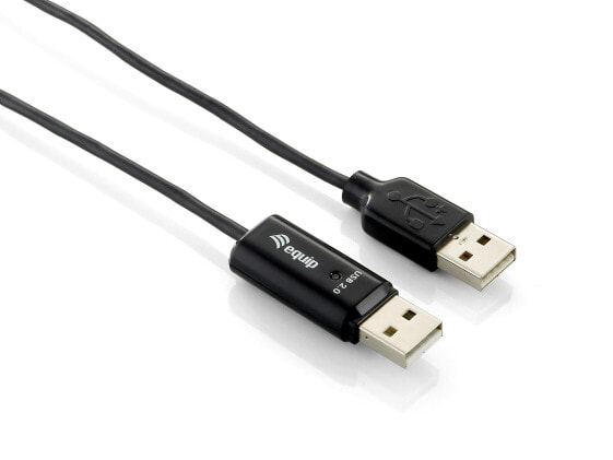 Equip USB 2.0 CD-ROM Sharing Cable - 1.8 m - USB A - USB A - USB 2.0 - Male/Male - Black