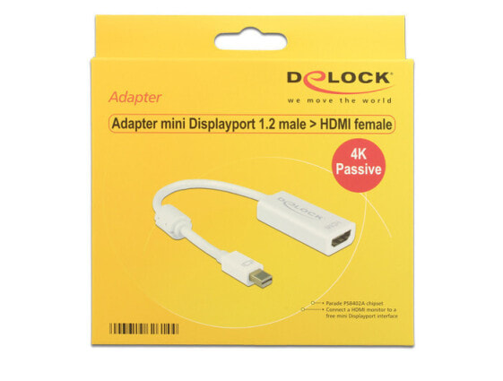 Delock 62602 - 0.2 m - DisplayPort 1.2 - DVI-I 24+5 - Male - Female - Gold