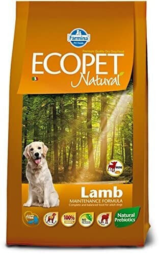 Ecopet natural Erwachsene mit trockenem Lamm Hund kg 12 - Trockenfutter für Hunde