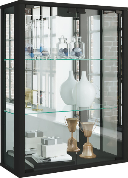 Wandvitrine Glasvitrine Udina Spiegel