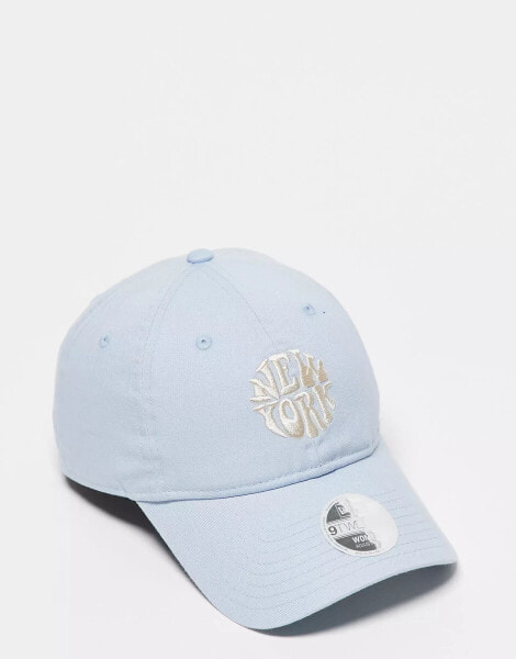 New Era New York logo 9twenty cap in blue