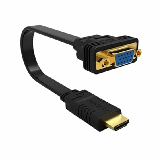 HDMI to VGA Adapter Ewent EW9869 Black 15 cm