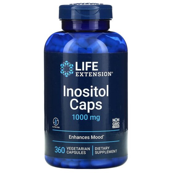 Витамин Life Extension Inositol Caps, 1,000 мг, 360 капсул (вегетарианских)