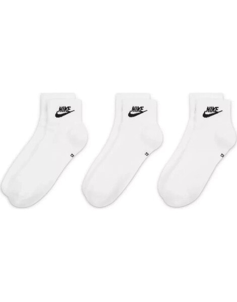 Носки мужские Nike – Everyday Essential, белые, 3 пары