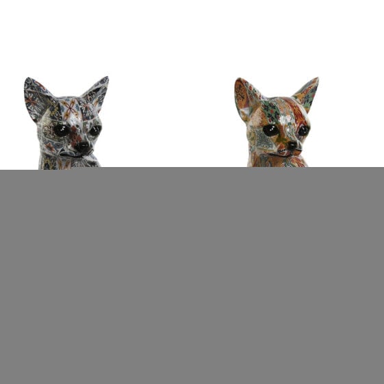 Декоративная фигура Home ESPRIT Разноцветный Пёс Средиземноморье 12 x 10 x 16 cm (2 штук)