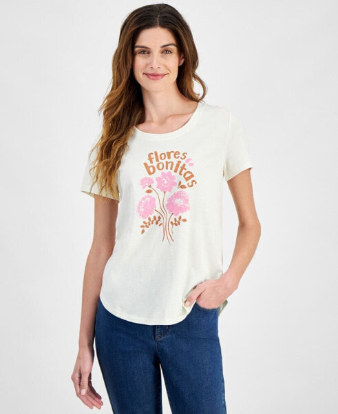 Women's Graphic Crewneck T-Shirt, Created for Macy's