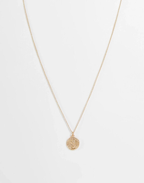 Reclaimed Vintage St Christopher necklace in gold