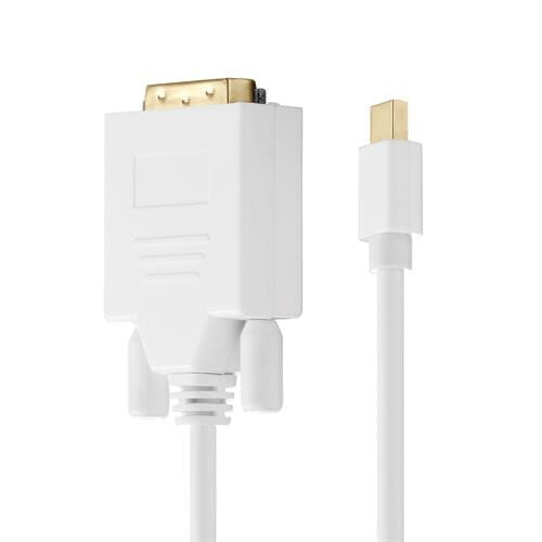 Разъем PureLink Mini DisplayPort/DVI 1.0 м - мини DisplayPort - DVI-D - Gold - White - Male/Male