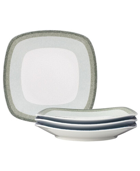 Colorscapes Layers Square Salad Plate Set/4, 8.25"