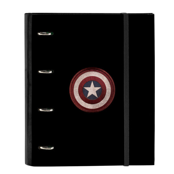 Папка-регистратор Capitán América Чёрный 27 x 32 x 3.5 см