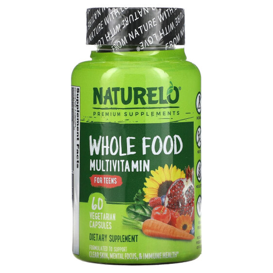 Витаминно-минеральный комплекс NATURELO для подростков, 60 вегетарианских капсул