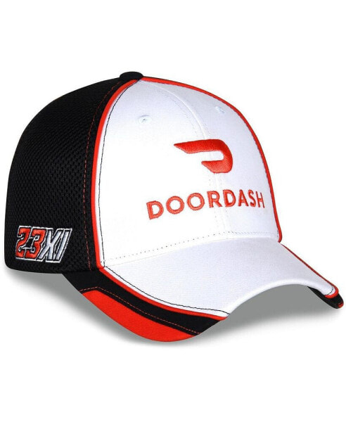 Men's Checkered Flag White, Black Bubba Wallace DoorDash Element Mesh Adjustable Hat