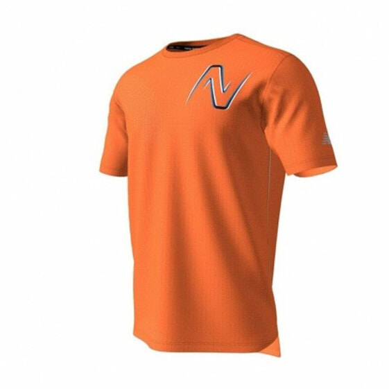 Футболка с коротким рукавом мужская New Balance GR Impact Run Оранжевый