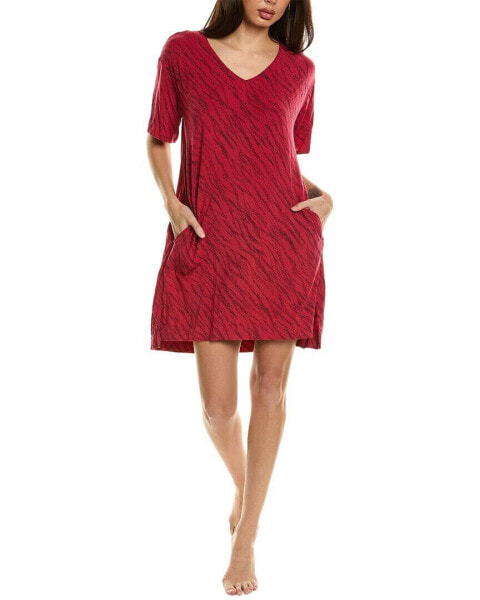Donna Karan Sleep Shirt Women's Red M