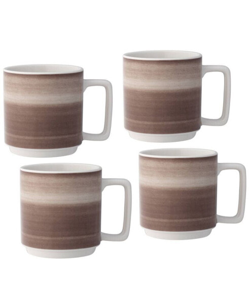 ColorStax Ombre Stax 5.25" Mugs, Set of 4