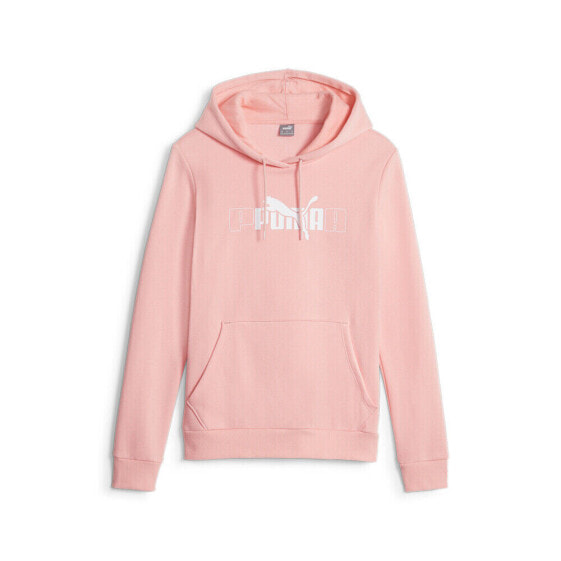 Puma Ess Logo Lab Pullover Hoodie Womens Pink Casual Outerwear 67595525
