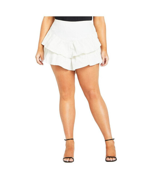 Plus Size Amina Frill Short