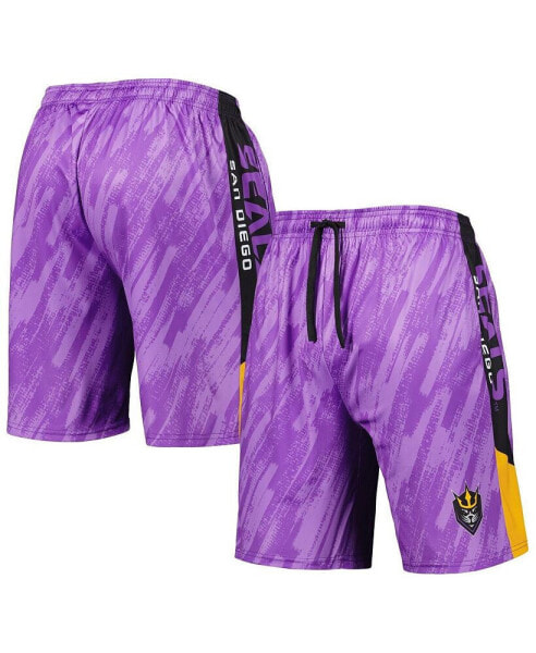 Men's Purple San Diego Seals Static Mesh Shorts