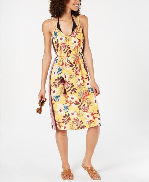 Miken 260681 Women's Floral Desert Tropic Printed Cover-Up Dress Size Medium