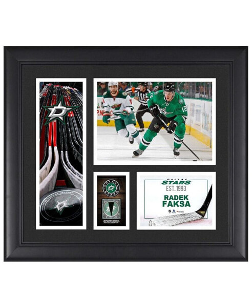 Radek Faksa Dallas Stars Framed 15" x 17" Player Collage with a Piece of Game-Used Puck