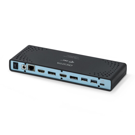 Dicota D31952 - Wired - USB Type-C - 3.5 mm - 10,100,1000 Mbit/s - Black - 5 Gbit/s