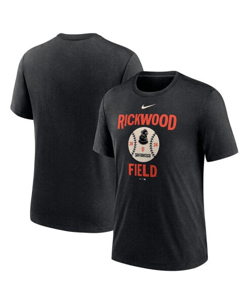 Men's Heather Black San Francisco Giants 2024 Rickwood Classic Tri-Blend T-Shirt