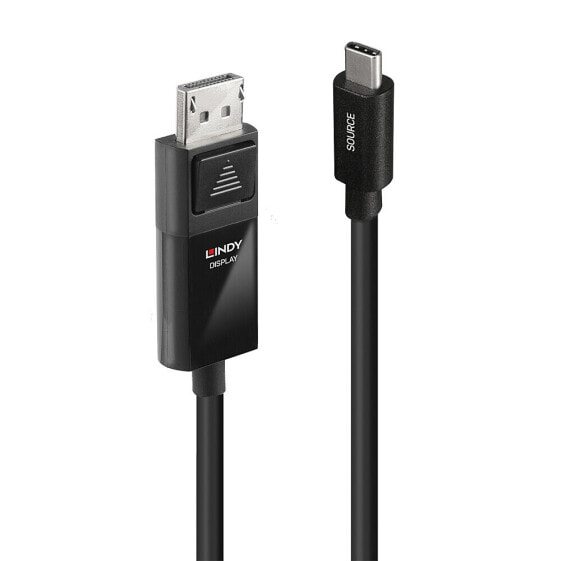 Переходник Lindy 3 м USB Type C to DP 4K60 с HDR 3 м - USB Type-C - DisplayPort - Мужской - Прямой